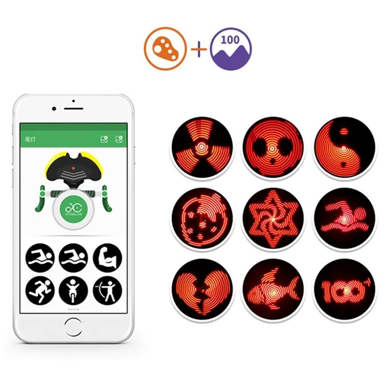 Vélo Original Feu Arrière De Vélo Intelligent à Friction Ventilé USB Et Bluetooth 5 Vélo Original Feu Arrière De Vélo Intelligent à Friction Ventilé USB Et Bluetooth – Image 5