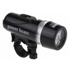 Point Feu Avant 5 LEDs Pour Vélo Sur Guidon -Sonnettes et klaxons pour vélo Soldes feu avant 5 leds pour velo sur guidon 5