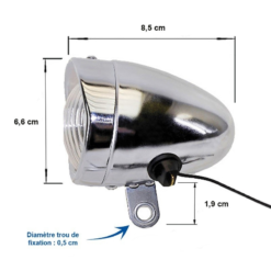 An Lun Feu Avant Dynamo Vintage Sur Fourche De Vélo 10 An Lun Feu Avant Dynamo Vintage Sur Fourche De Vélo -Sonnettes et klaxons pour vélo Soldes feu avant dynamo vintage sur fourche de velo 4