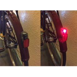 Funecobikes Feu De Vélo Arrière Sur Garde Boue à Pile -Sonnettes et klaxons pour vélo Soldes feu de velo arriere sur garde boue a pile 3