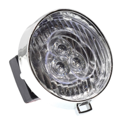 Vélo Original Feux De Vélo Avant Blanc Nacré 3 LEDS Avec Piles Intégrés -Sonnettes et klaxons pour vélo Soldes feux de velo avant blanc nacre 3 leds avec piles integres 2