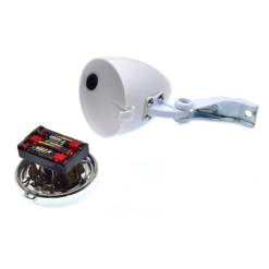 Vélo Original Feux De Vélo Avant Blanc Nacré 3 LEDS Avec Piles Intégrés -Sonnettes et klaxons pour vélo Soldes feux de velo avant blanc nacre 3 leds avec piles integres 3