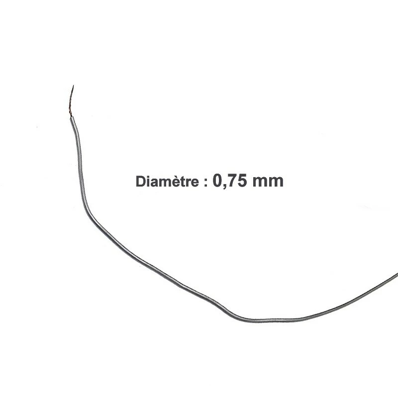 Vélo Original Fil électrique Gris Monobrin Pour électricité Sur Vélo - Au Mètre 2 Vélo Original Fil électrique Gris Monobrin Pour électricité Sur Vélo - Au Mètre – Image 2