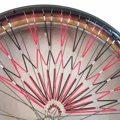 Dieffe Filet Pare Jupe De Vélo - Rouge Et Noir -Sonnettes et klaxons pour vélo Soldes filet pare jupe de velo rouge et noir 2