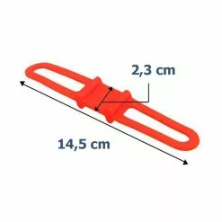 Funecobikes Fixation Attache Silicone Pour éclairage Vélo -Sonnettes et klaxons pour vélo Soldes fixation attache silicone pour eclairage velo 1