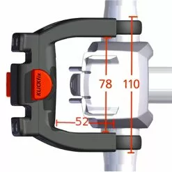 Fixation Pour Guidon De Vélo à Assistance électrique - KLICKFIX -Sonnettes et klaxons pour vélo Soldes fixation pour guidon de velo a assistance electrique klickfix 2