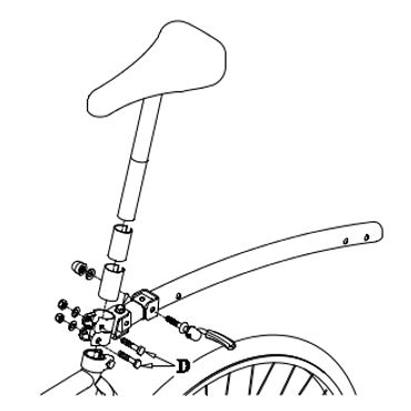 Trail-Gator Fixation Trail Gator Sur Tige De Selle Du Vélo Adulte 2 Trail-Gator Fixation Trail Gator Sur Tige De Selle Du Vélo Adulte – Image 2