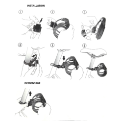 Fixation Universelle BBB Cablefix BBL-92 Pour Antivols Vélo -Sonnettes et klaxons pour vélo Soldes fixation universelle bbb cablefix bbl 92 pour antivols 2
