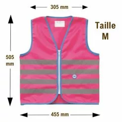Gilet De Sécurité Enfant à Vélo Haute Visibilité Rose Wowow -Sonnettes et klaxons pour vélo Soldes gilet de securite enfant a velo haute visibilite rose wowow 3