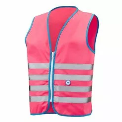Gilet De Sécurité Enfant à Vélo Haute Visibilité Rose Wowow -Sonnettes et klaxons pour vélo Soldes gilet de securite enfant a velo haute visibilite rose wowow 5