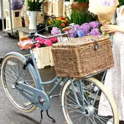 Grand Panier De Vélo En Rotin Denton L Basil -Sonnettes et klaxons pour vélo Soldes grand panier de velo en rotin denton l basil 3