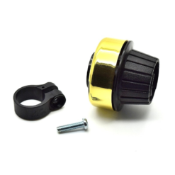 Mirrycle Grip Bell Gold : Sonnette Poignée Tournante -Sonnettes et klaxons pour vélo Soldes grip bell gold sonnette poignee tournante 2