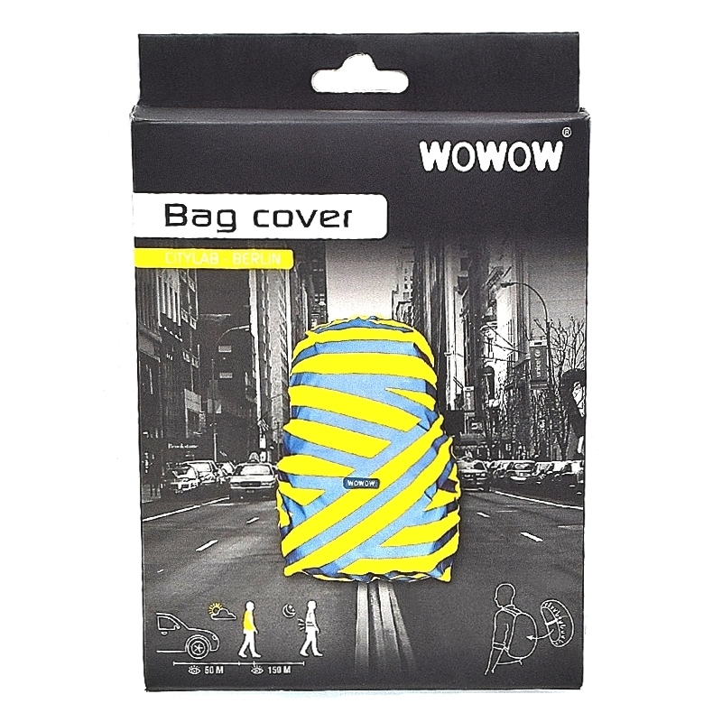 WOWOW Housse De Sac à Dos Réfléchissante Et étanche Jaune 4 WOWOW Housse De Sac à Dos Réfléchissante Et étanche Jaune – Image 4