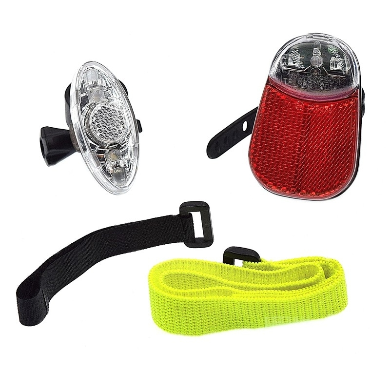 Funecobikes Kit éclairages à Piles Homologué Pour Vélo 1 Funecobikes Kit éclairages à Piles Homologué Pour Vélo