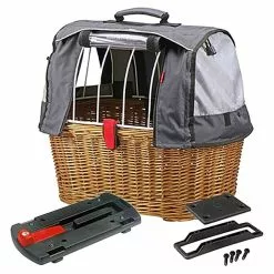 Kit Panier Vélo Chien Doggy Plus + Fixation GTA Klickfix