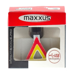 Maxxus Lampe Arrière USB Warning Pour Fixation Sur Tube De Selle