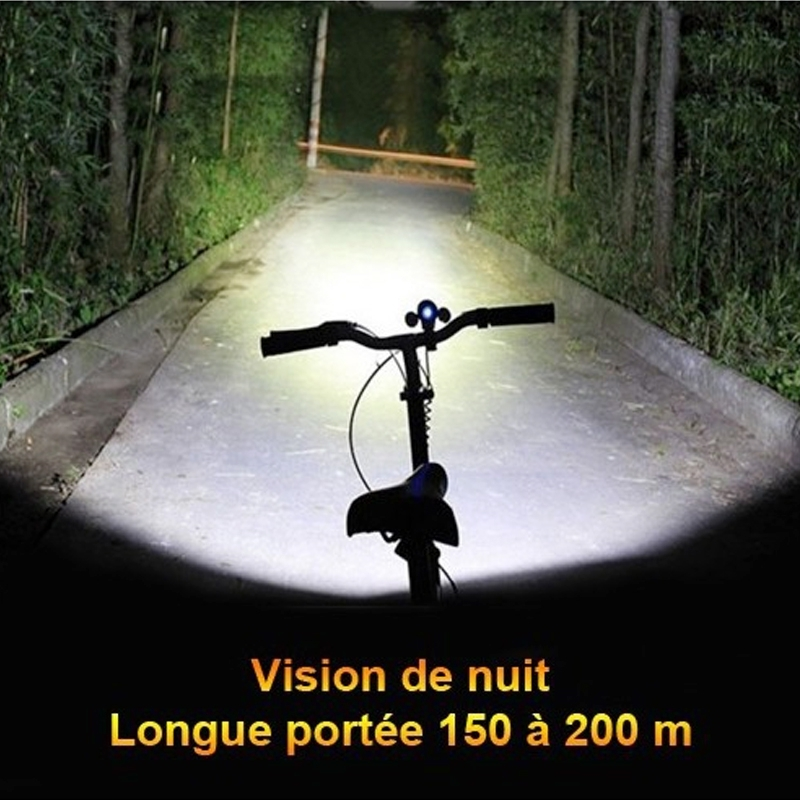 Vélo Original Lampe De Poche LED Torche 2000 Lm + Support 3 Vélo Original Lampe De Poche LED Torche 2000 Lm + Support – Image 3