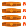 Maxxus Lot De 4 Reflecteurs Large Sur Roue Vélo