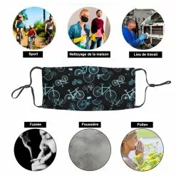 Vélo Original Masque Buccal Vélo VTT Tendance Unisexe -Sonnettes et klaxons pour vélo Soldes masque buccal velo vtt tendance unisexe 3