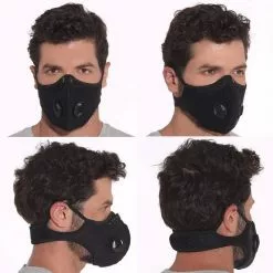 Masque FFP2 Anti-pollution FaceMask Bleu Pour Cycliste -Sonnettes et klaxons pour vélo Soldes masque ffp2 anti pollution facemask bleu pour cycliste 3