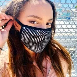 Masque Strass Et Paillettes Pour Femme à Vélo 7 Masque Strass Et Paillettes Pour Femme à Vélo -Sonnettes et klaxons pour vélo Soldes masque strass et paillettes pour femme a velo 1