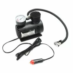 Silverline Mini Compresseur D'air Portable 12v Gonfleur Pneu Et Chambre à Air -Sonnettes et klaxons pour vélo Soldes mini compresseur d air portable 12v gonfleur pneu et chambre a air 2