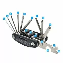 Maxxus Outils De Poche Pour Vélo - 17 Outils -Sonnettes et klaxons pour vélo Soldes outils de poche pour velo 17 outils 4