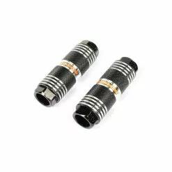 Funecobikes Paire De Pegs Argent Alu 32x100