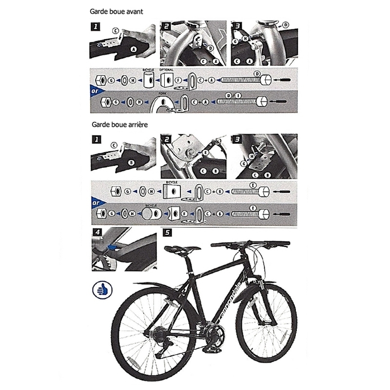 Paire Gardes-boue VTT Polisport V-Brake 2 Paire Gardes-boue VTT Polisport V-Brake – Image 2
