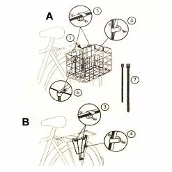 Panier Arrière Acier Nid Abeille BASIL CATANIA Noir Pliable -Sonnettes et klaxons pour vélo Soldes panier arriere acier nid abeille basil catania noir pliable 2