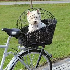 Panier Arrière En Osier Pour Chien Sur Porte Bagage Vélo -Trixie -Sonnettes et klaxons pour vélo Soldes panier arriere en osier pour chien sur porte bagage velo trixie 2