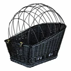 Panier Arrière En Osier Pour Chien Sur Porte Bagage Vélo -Trixie