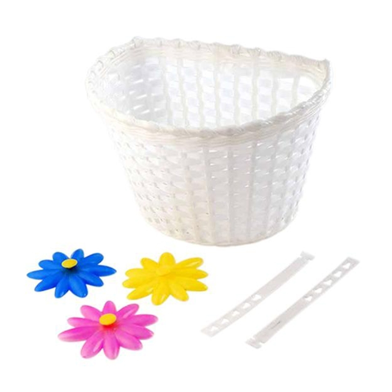 ATOO Panier Av Enfant Plastique Blanc Avec Decors A Crochets 1 ATOO Panier Av Enfant Plastique Blanc Avec Decors A Crochets