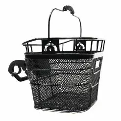 Ax.Bike Panier Guidon Vélo Robuste En Acier Treillis Noir