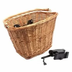 ARCADE Panier Osier Clipsable Avec Attache Rapide