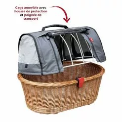 Panier Vélo Chien Sur Porte-bagages GTA Doggy Plus Klickfix -Sonnettes et klaxons pour vélo Soldes panier velo chien sur porte bagages gta doggy plus klickfix 2