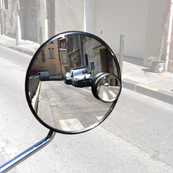 Messingschlager Pastille Miroir Convexe Sur Rétroviseur Large -Sonnettes et klaxons pour vélo Soldes pastille miroir convexe sur retroviseur large 2