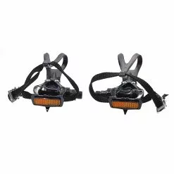 ATOO Pédales Vélo Alu Avec Cale Pieds Pour Route -Sonnettes et klaxons pour vélo Soldes pedales velo alu avec cale pieds pour route 3