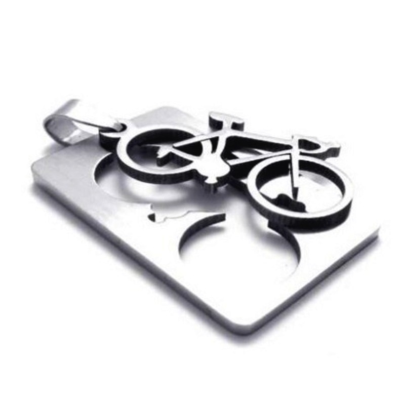 Vélo Original Pendentif Vélo En Acier Inoxydable 2 Vélo Original Pendentif Vélo En Acier Inoxydable – Image 2