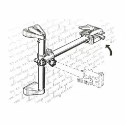 PERUZZO Pied De Montage Vélo Avec Mâchoire à Fixation Murale -Sonnettes et klaxons pour vélo Soldes pied de montage velo avec machoire a fixation murale 2