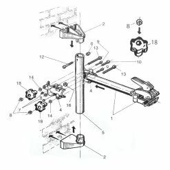 PERUZZO Pied De Montage Vélo Avec Mâchoire à Fixation Murale -Sonnettes et klaxons pour vélo Soldes pied de montage velo avec machoire a fixation murale 3