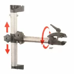 PERUZZO Pied De Montage Vélo Avec Mâchoire à Fixation Murale -Sonnettes et klaxons pour vélo Soldes pied de montage velo avec machoire a fixation murale 4