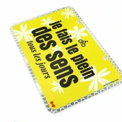 Plaque Réfléchissante Vélo Je Fais Le Plein Des Sens V-LOPLAK -Sonnettes et klaxons pour vélo Soldes plaque reflechissante velo je fais le plein des sens v loplak 3