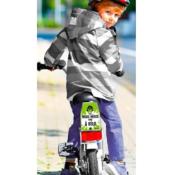 Plaque Vélo Verte Les Vrais Héros Sont à Vélo V-LOPLAK -Sonnettes et klaxons pour vélo Soldes plaque velo verte les vrais heros sont a velo v loplak 2