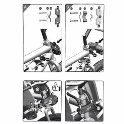 Polisport - Fixation Sur Tube De Direction Pour Siège Enfant Avant -Sonnettes et klaxons pour vélo Soldes polisport fixation sur tube de direction pour siege enfant avant 4