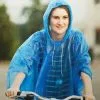 Vélo Original Poncho De Pluie Avec Capuchon Pour Cycliste