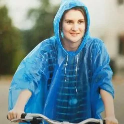 Vélo Original Poncho De Pluie Avec Capuchon Pour Cycliste