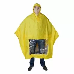 Hooodie Poncho Pluie Avec Fenêtre Pour Lumière De Vélo