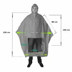 Hooodie Poncho Pluie Bordeaux Avec Fenêtre Pour Lumière De Vélo -Sonnettes et klaxons pour vélo Soldes poncho pluie bordeaux avec fenetre pour lumiere de velo 2