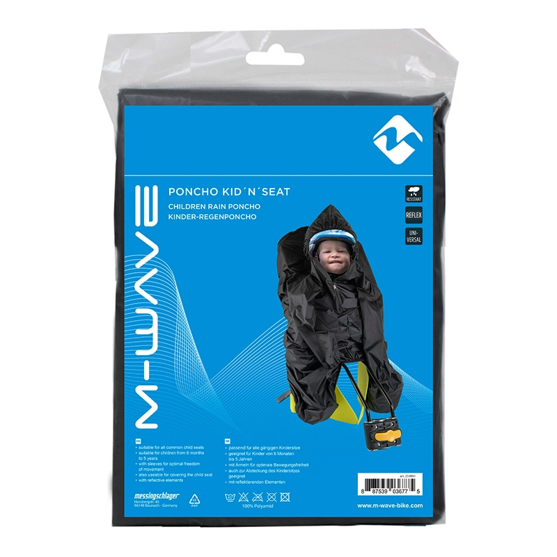 Poncho Pluie Enfant Pour Siège Junior M-WAVE 3 Poncho Pluie Enfant Pour Siège Junior M-WAVE – Image 3